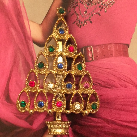 Beautiful vintage gold Christmas brooch - Picture 5 of 5